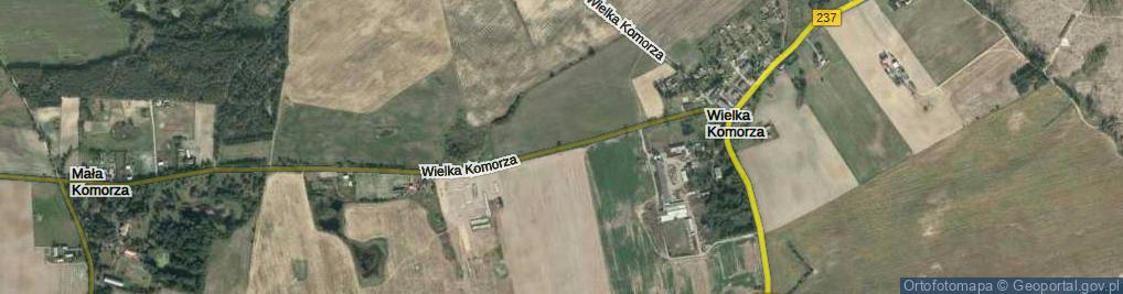 Zdjęcie satelitarne Wielka Komorza ul.